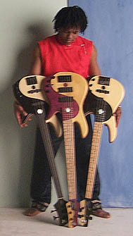 Vic with Ying Yang Basses